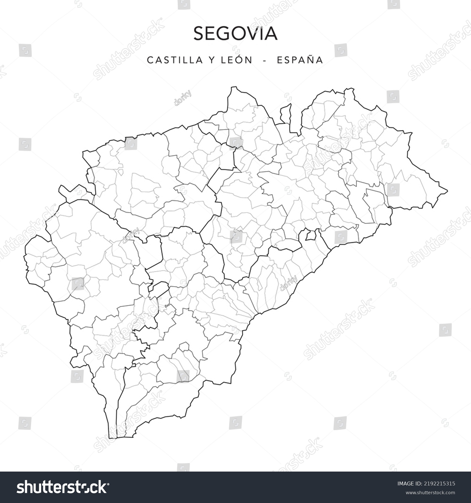 Geopolitical Vector Map Of The Province Of Royalty Free Stock Vector