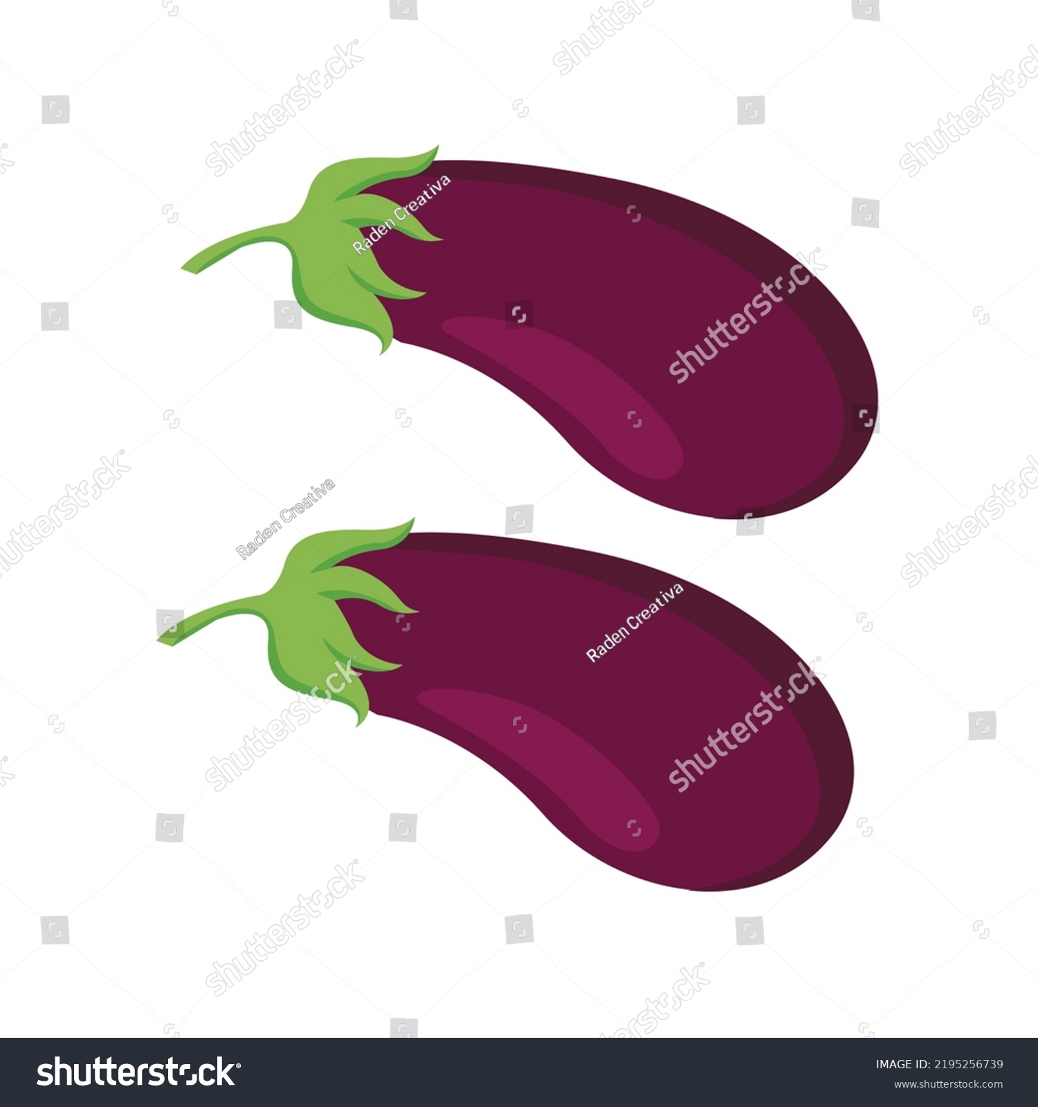 Sayur Terong Eggplant Cartoon Eggplant Emoji Royalty Free Stock