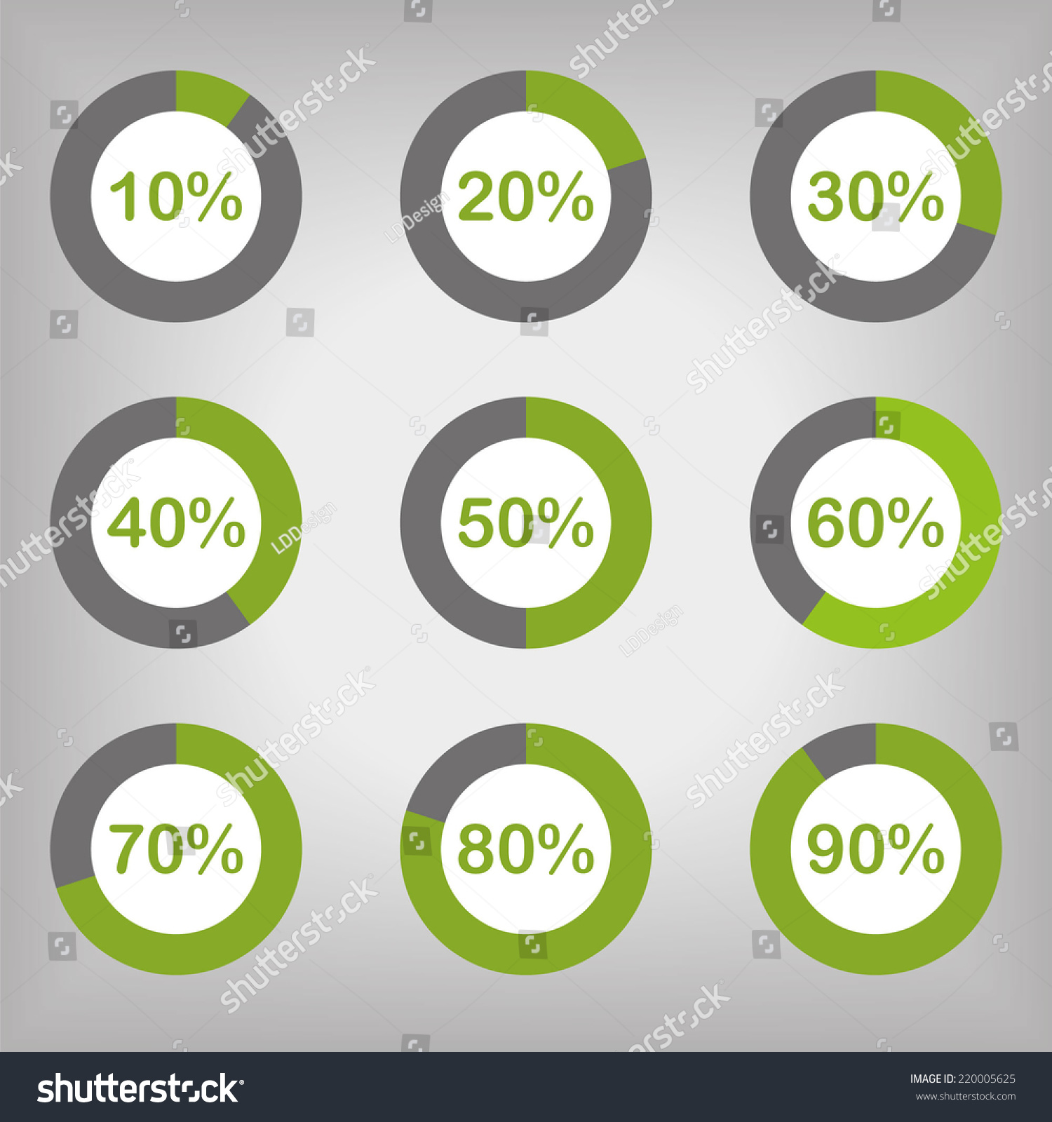 Circle Diagram Pie Charts Infographic Elements Royalty Free Stock