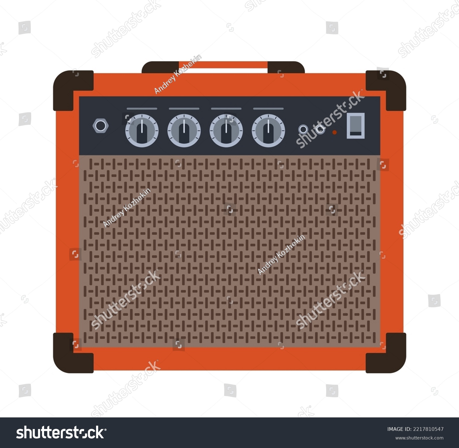 Amplifier Vector Illustration Isolated On White Royalty Free Stock