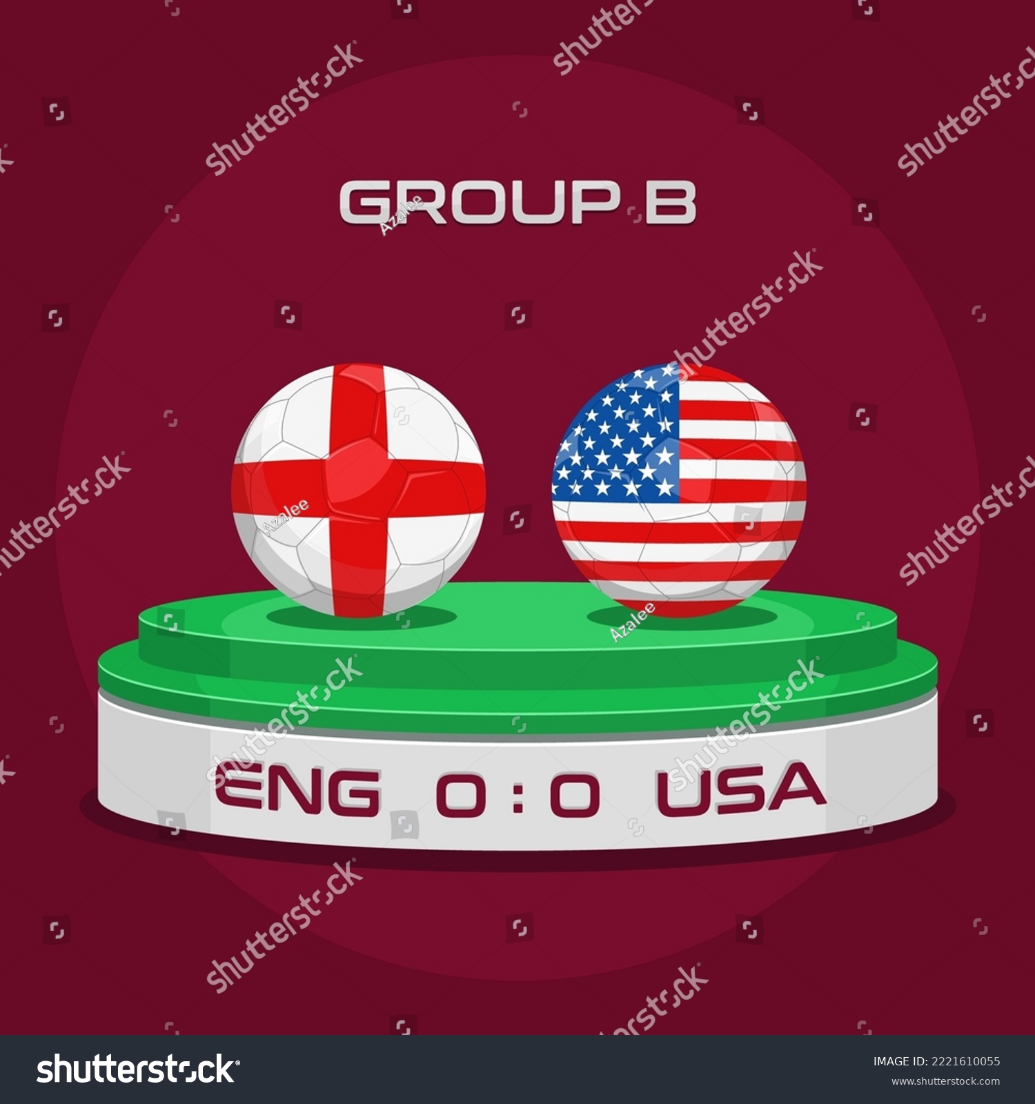 Vector Illustration Of Football Championship Royalty Free Stock