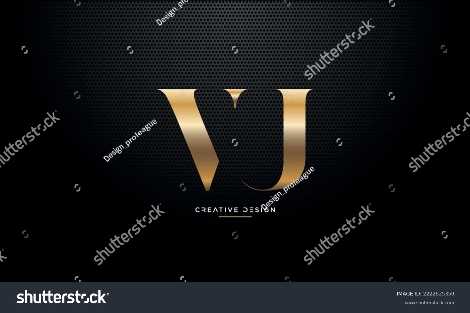 Alphabet Letters Icon Monogram Logo Vu Or Uv Royalty Free Stock