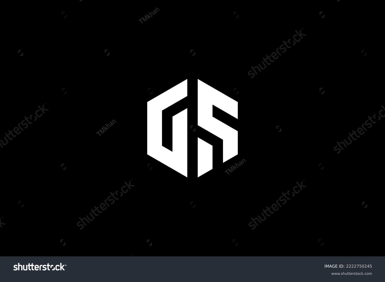 Alphabet Letters GS SG G S Business Logo Royalty Free Stock Vector