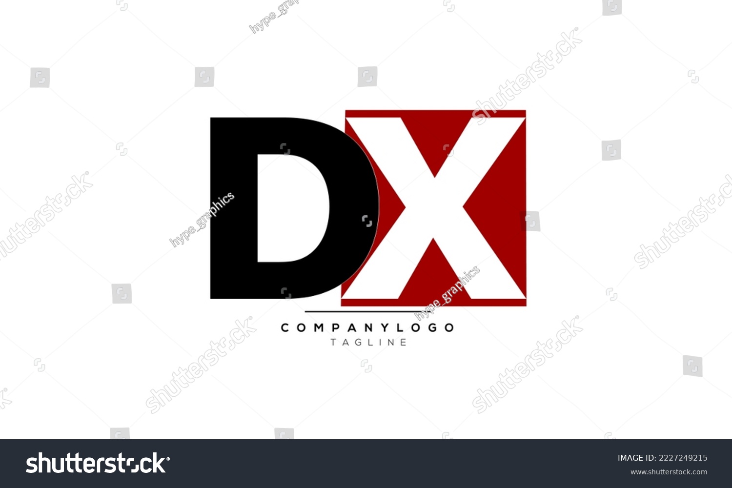 Alphabet Letters Initials Monogram Logo Dx Dx Royalty Free Stock