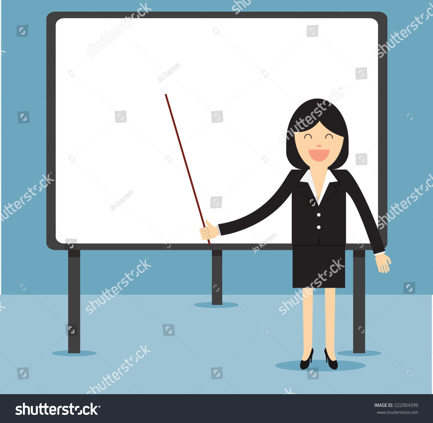 Business Woman Giving A Presentation Royalty Free Stock Vector