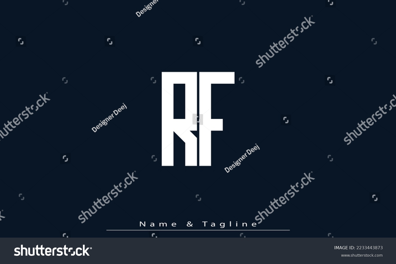 Alphabet Letters Initials Monogram Logo Rf Fr Royalty Free Stock