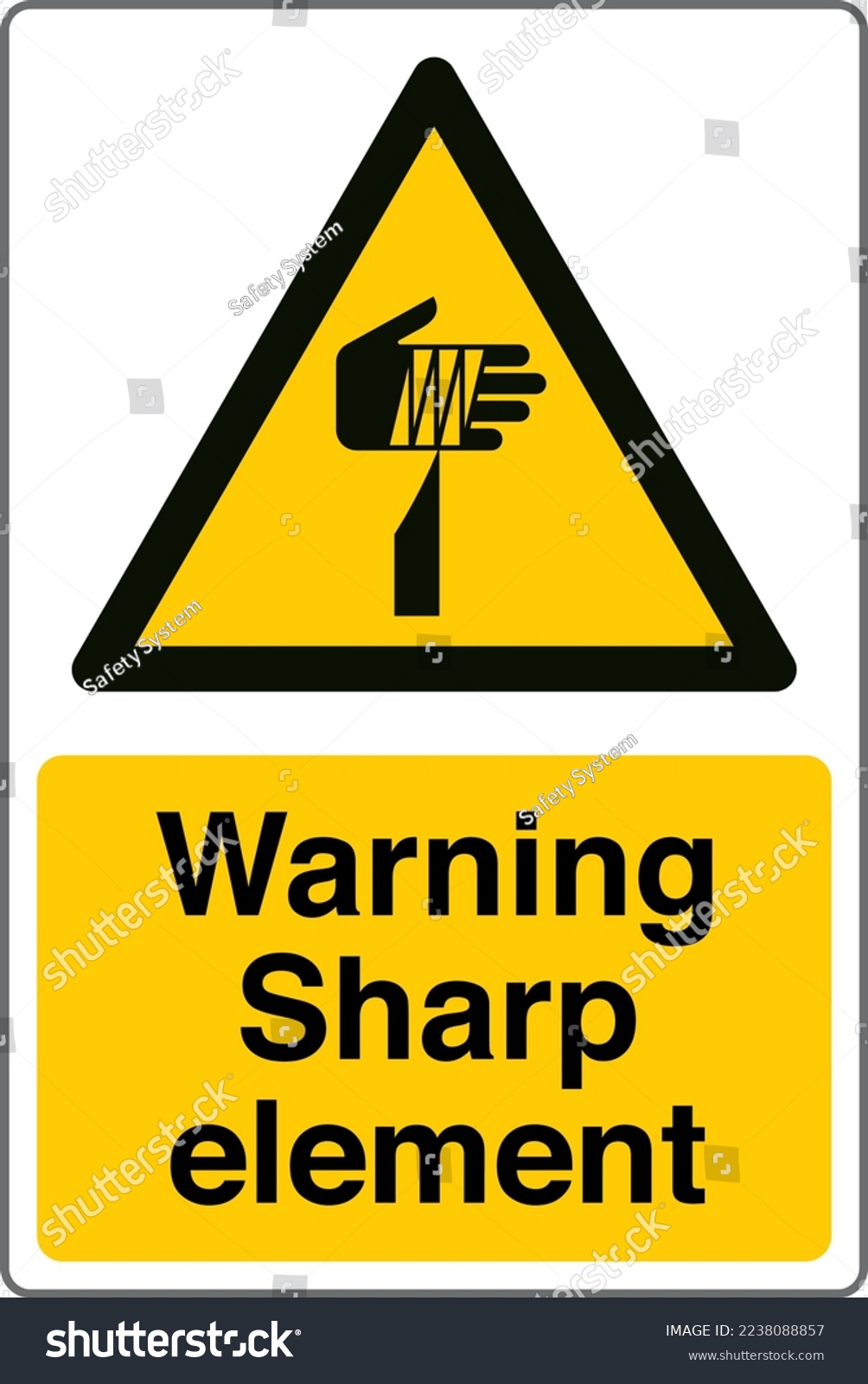 Safety Sign Marking Label Symbol Pictogram Royalty Free Stock Vector