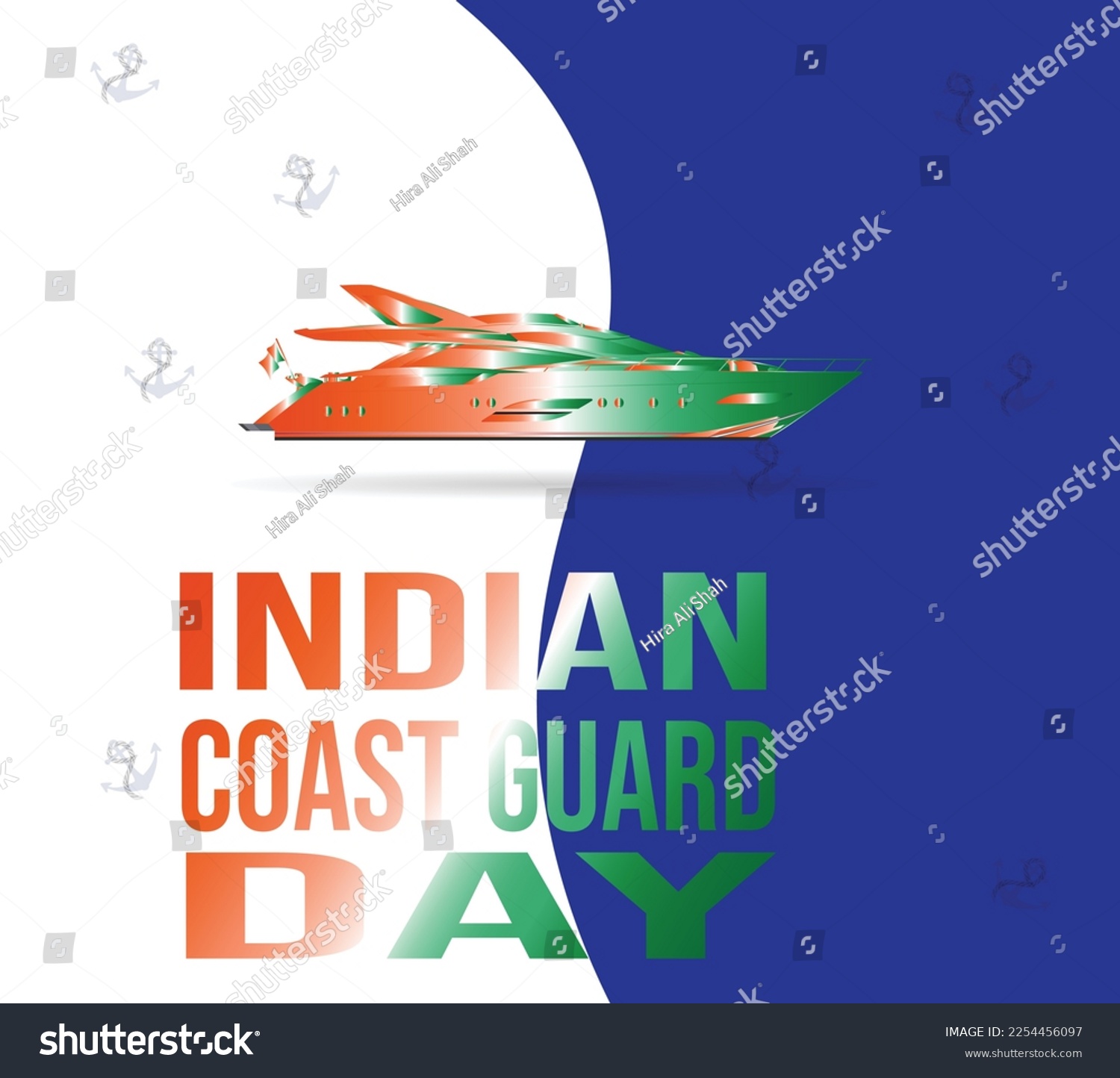 Indian Coast Guard Day 2023 It Is Observed On 1 Royalty Free Stock