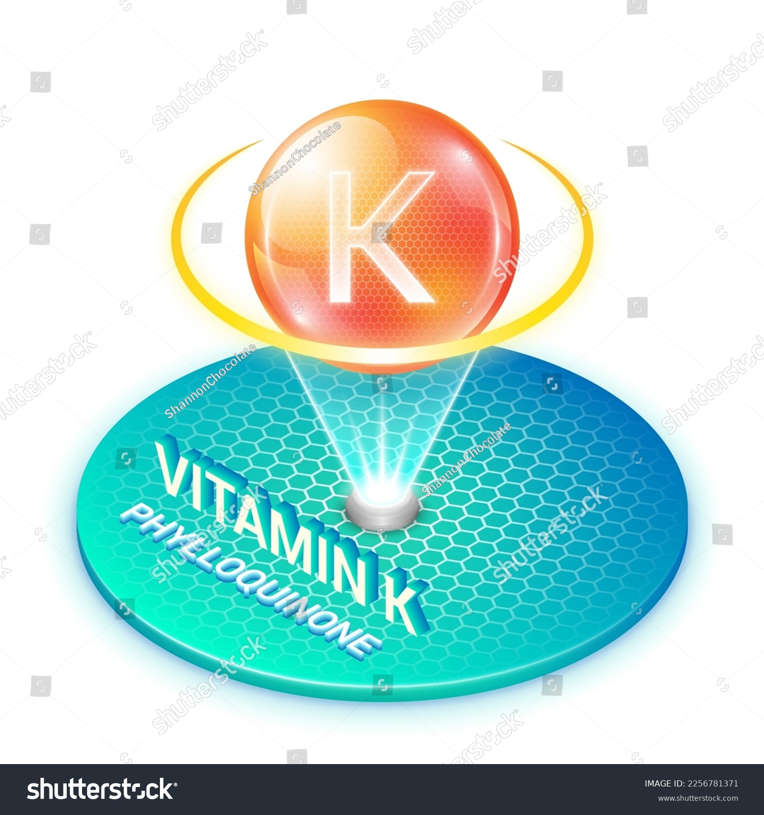 Vitamin K Phylloquinone Phytonadione Fat Soluble Royalty Free Stock