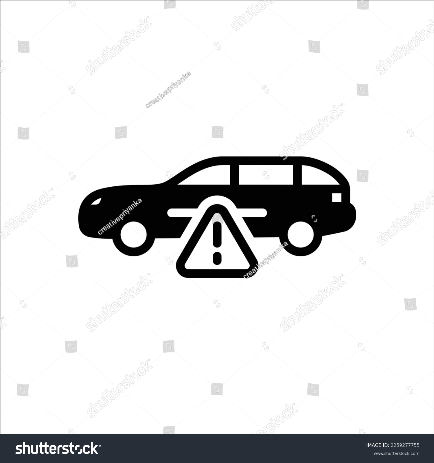 Vector Black Icon For Defects Royalty Free Stock Vector