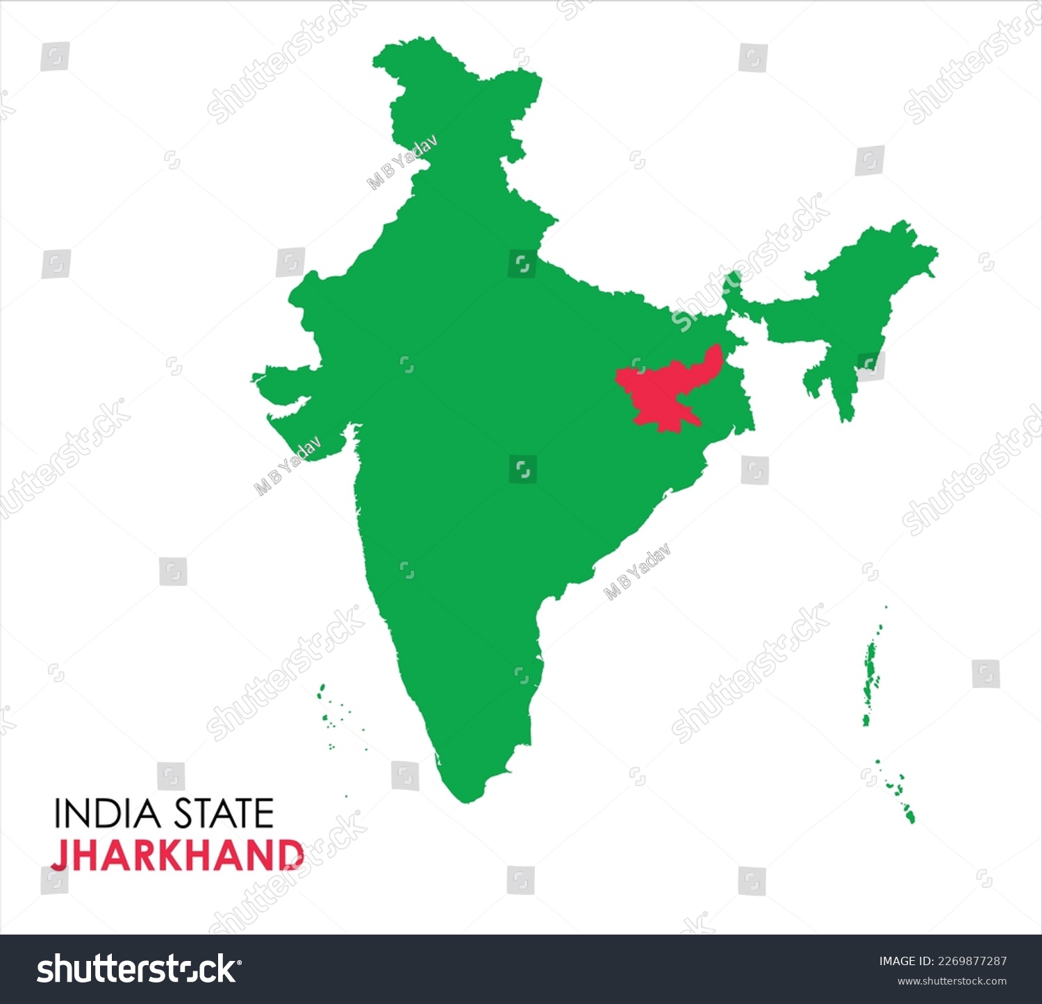 Map Of Jharkhand Jharkhand State Location In Royalty Free Stock