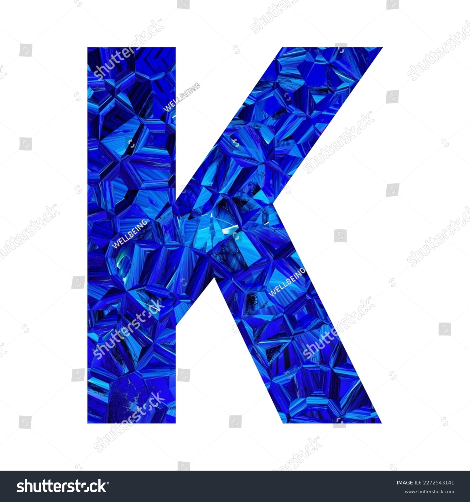 Letter K From The Alphabet Low Poly Alphabet Royalty Free Stock