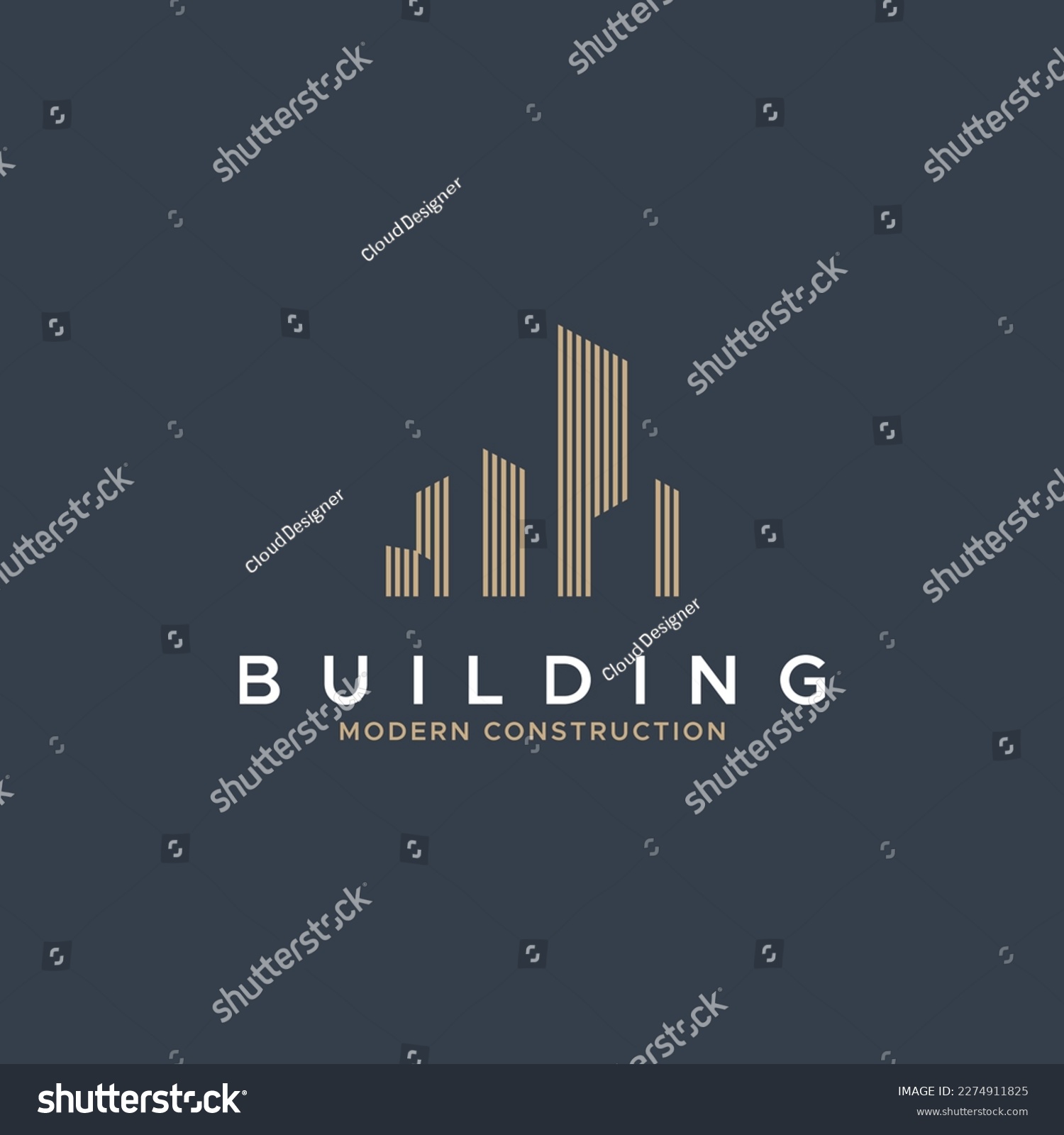 Building Logo Design With Modern Concept City Royalty Free Stock