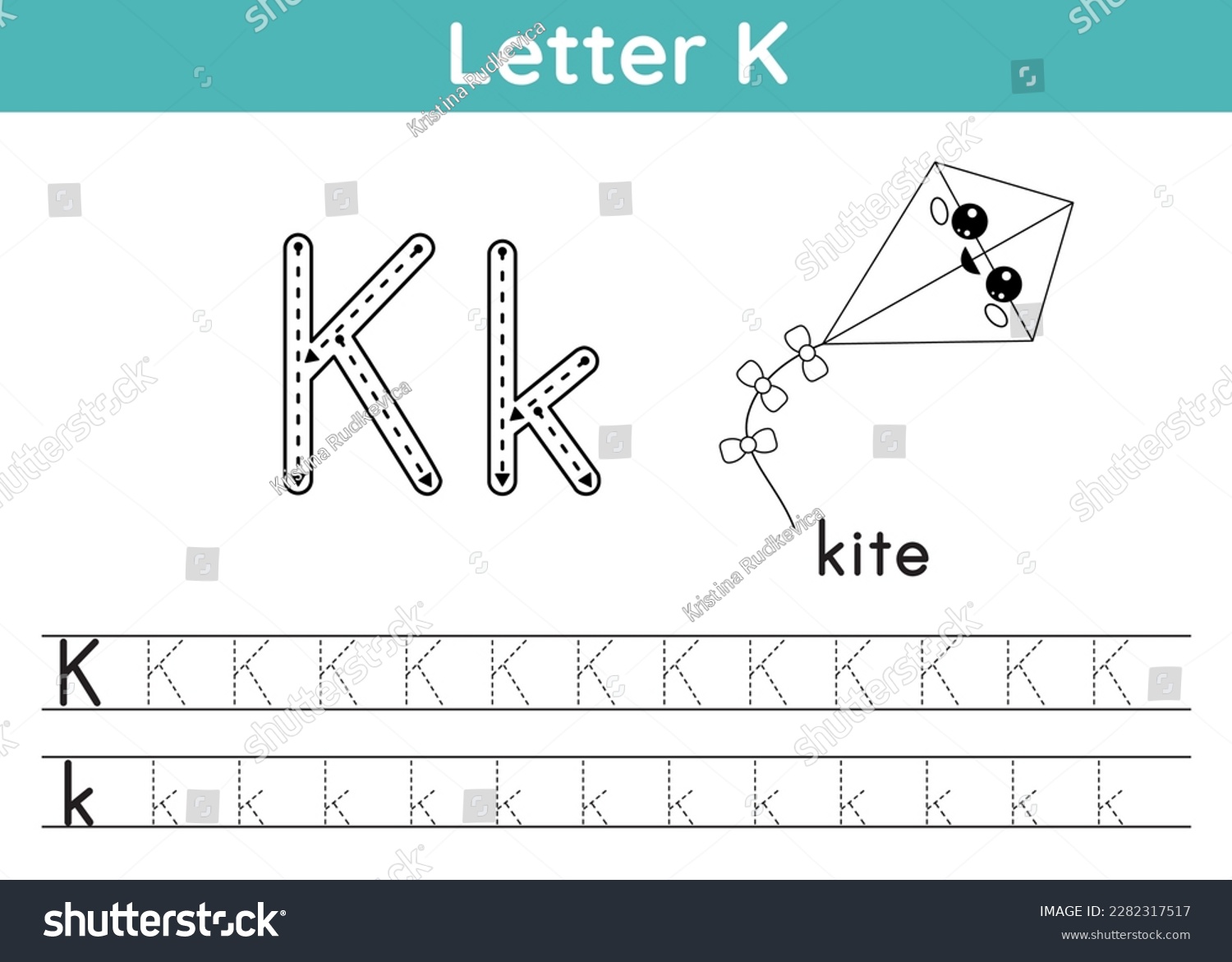 Alphabet ABC A Z Exercise Coloring Page Trace Royalty Free Stock