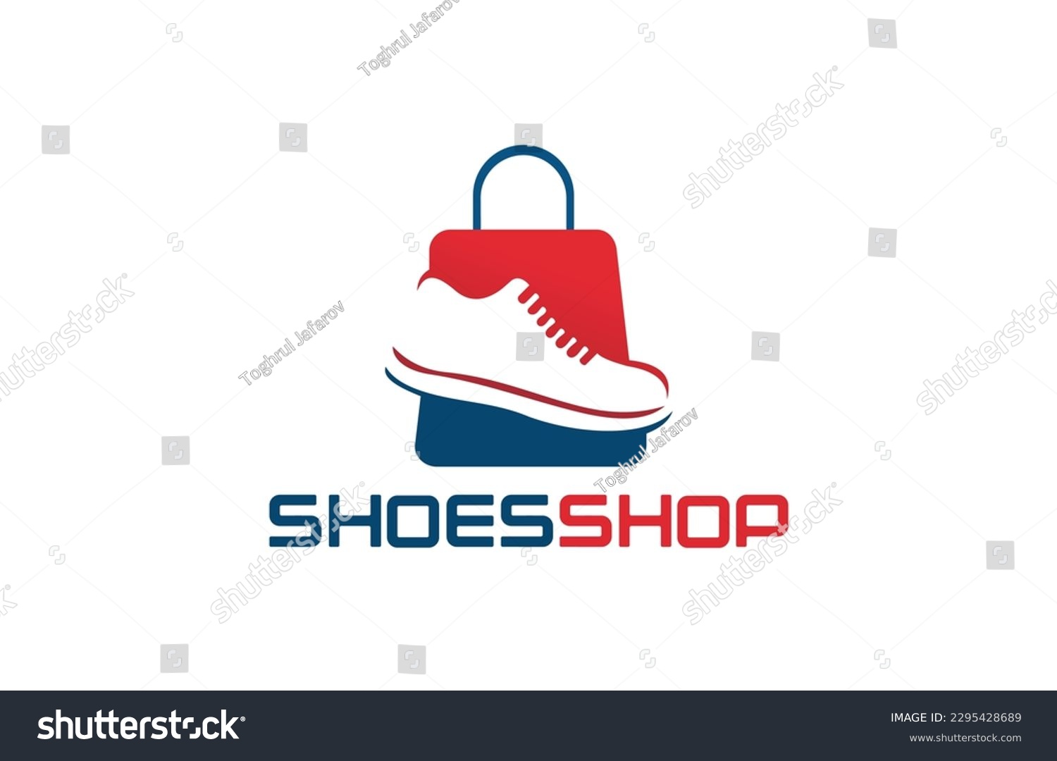 Shoes Shop Logo Template Design Royalty Free Stock Vector 2295428689