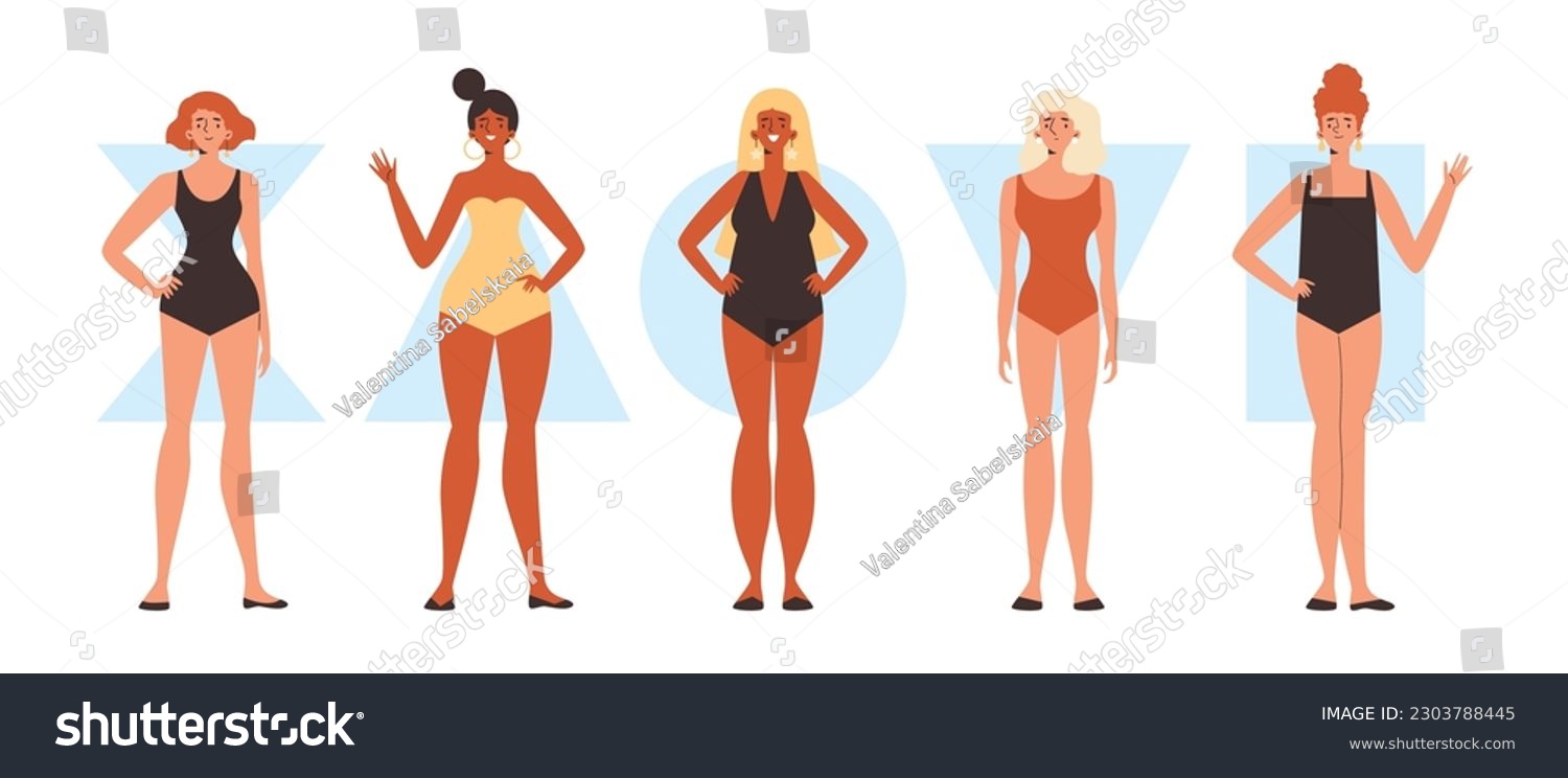 Female Body Types And Classification Of Body Royalty Free Stock Vector Avopix