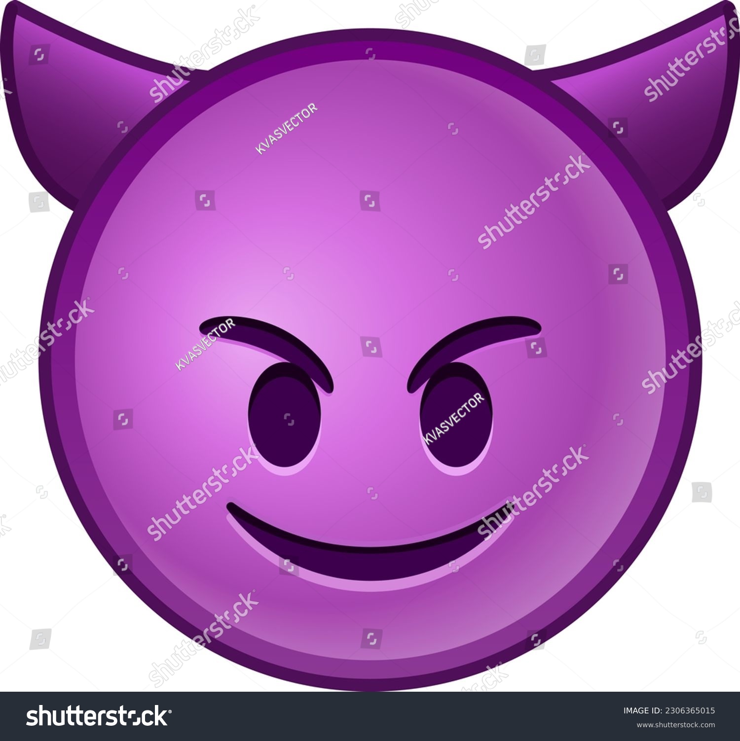 Top Quality Emoticon Evil Devil Emoji Happy Royalty Free Stock