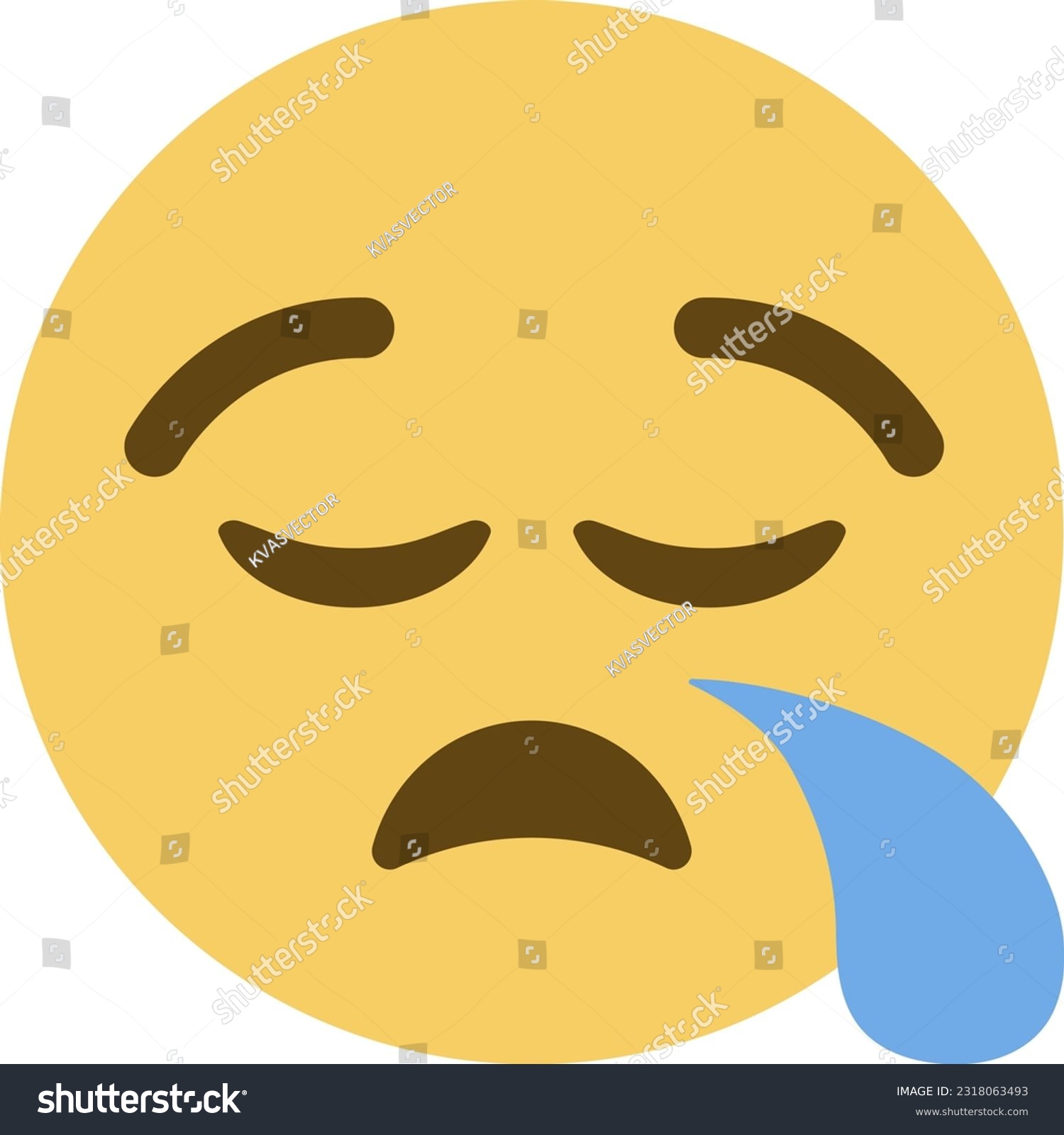 Top Quality Emoticon Crying Emoji Sad Emoticon Royalty Free Stock