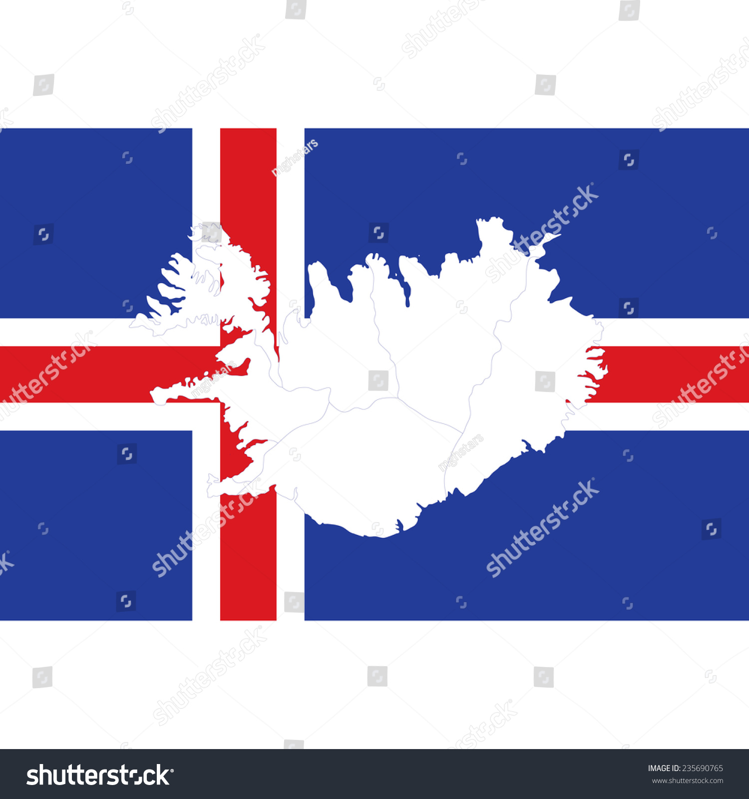 Iceland Royalty Free Stock Vector Avopix