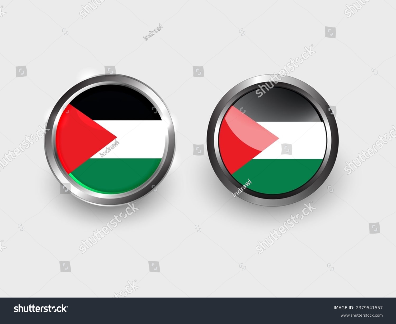 Vector Palestine Flag Button Palestine Flag In Royalty Free Stock