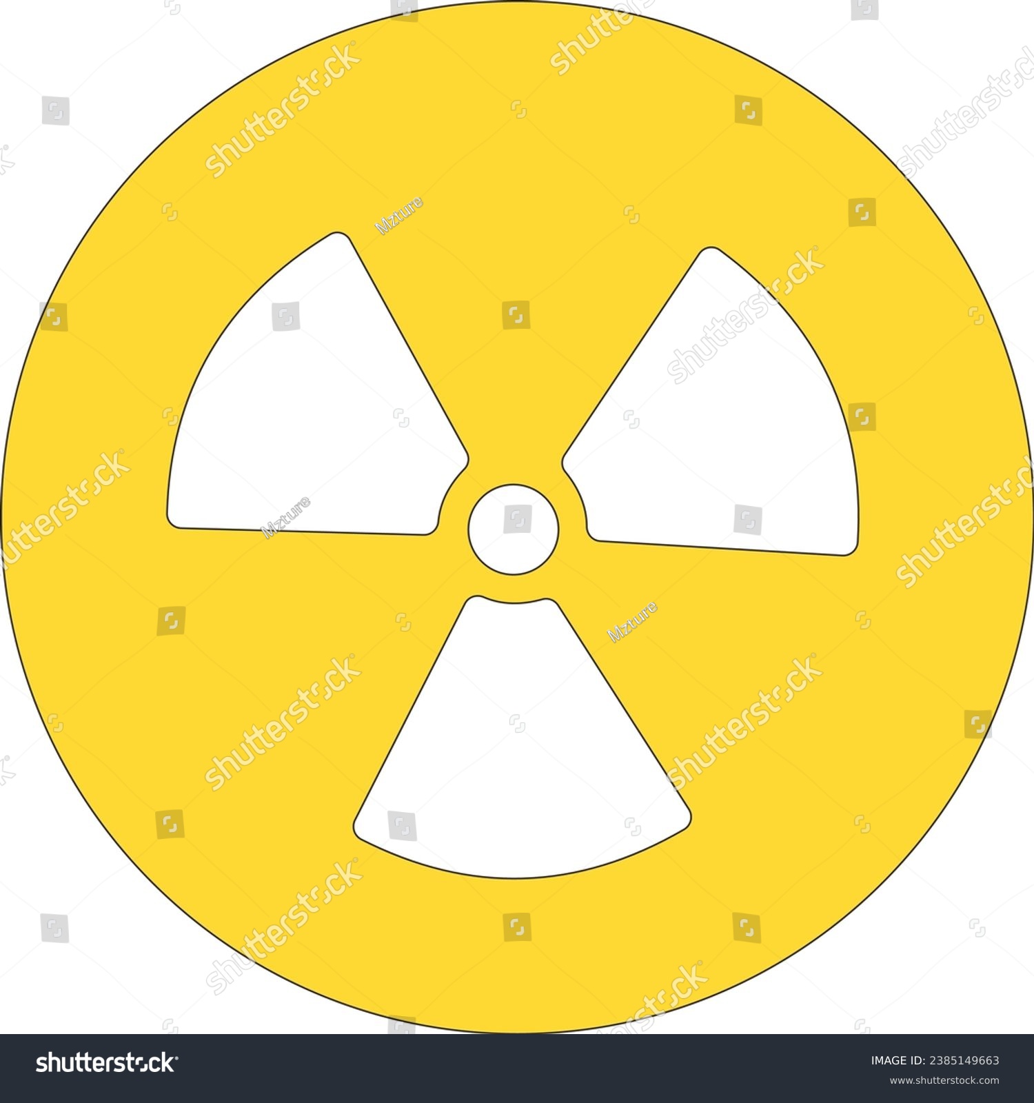 Radiation Hazard Sign Vector Illustration Royalty Free Stock Vector