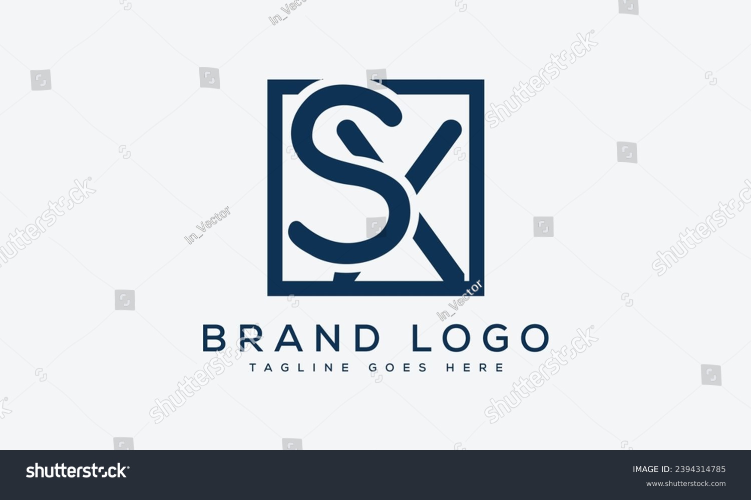 Letter SX Logo Design Vector Template Design For Royalty Free Stock