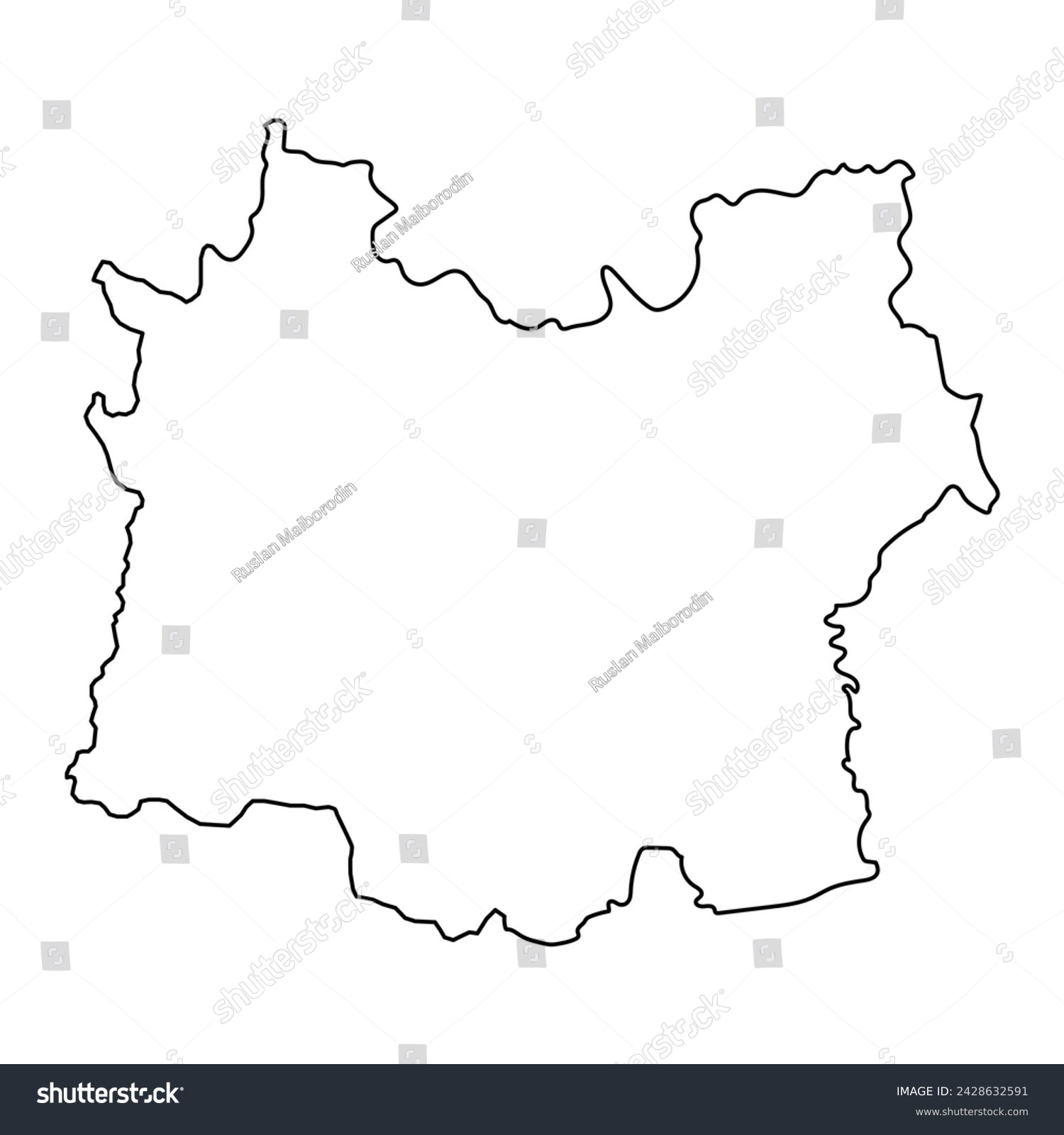 Harari Region Map Administrative Division Of Royalty Free Stock