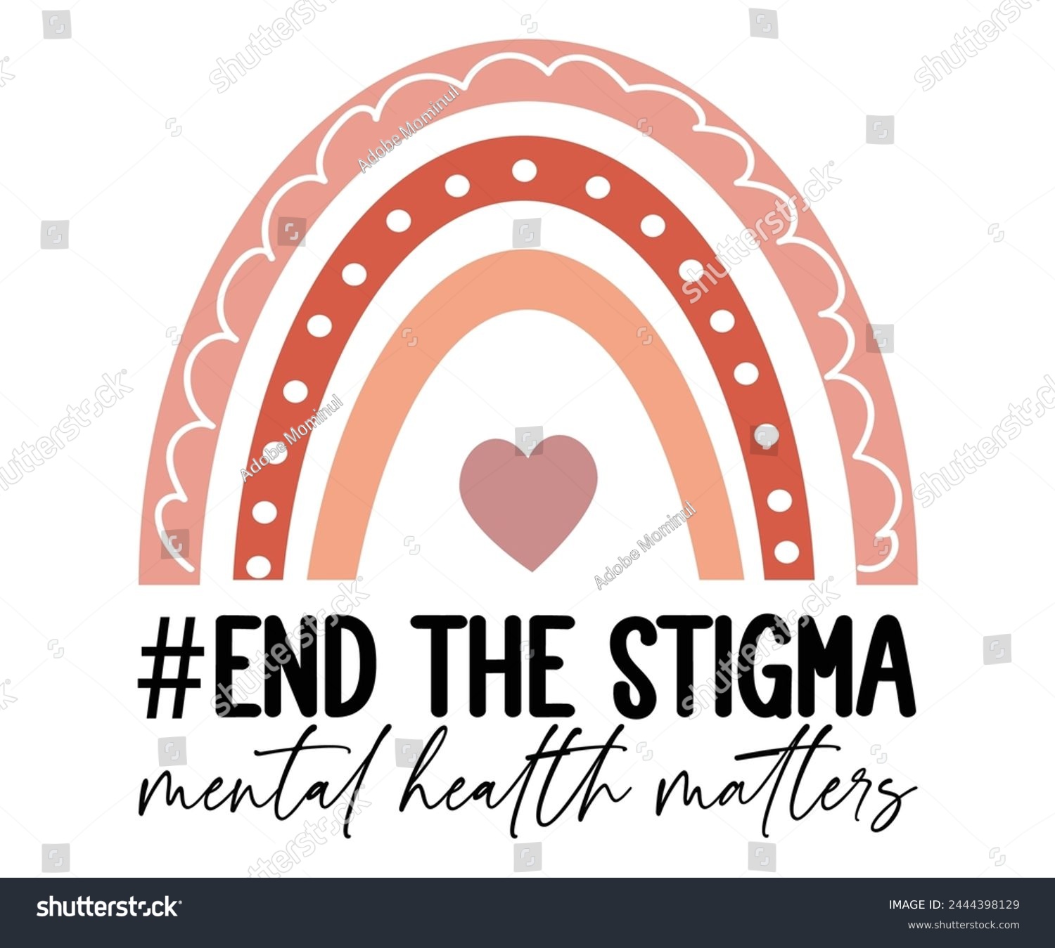 End The Stigma Mental Health Matters Svg Mental Royalty Free Stock