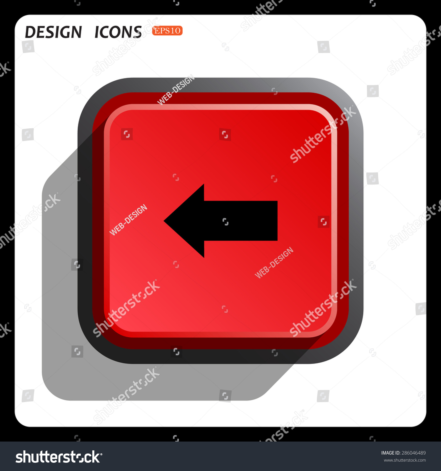 Arrow Indicates The Direction Icon Vector Royalty Free Stock Vector