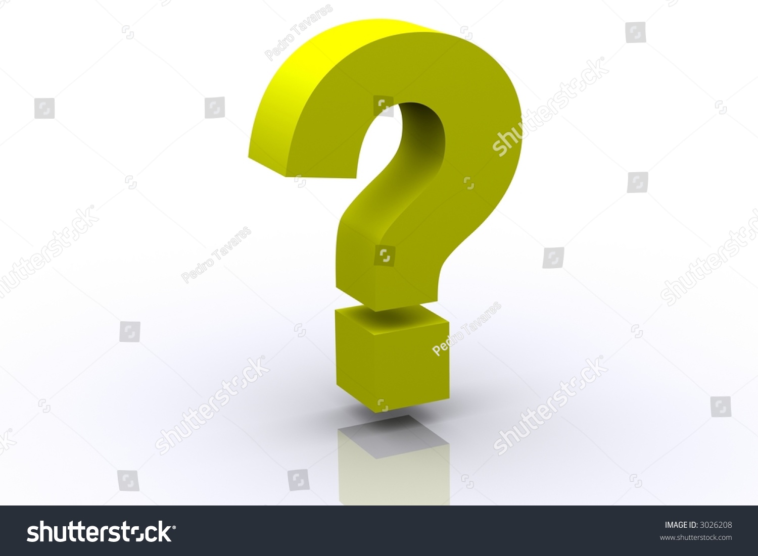 3d Yellow Question Mark Royalty Free Stock Photo 3026208 Avopix