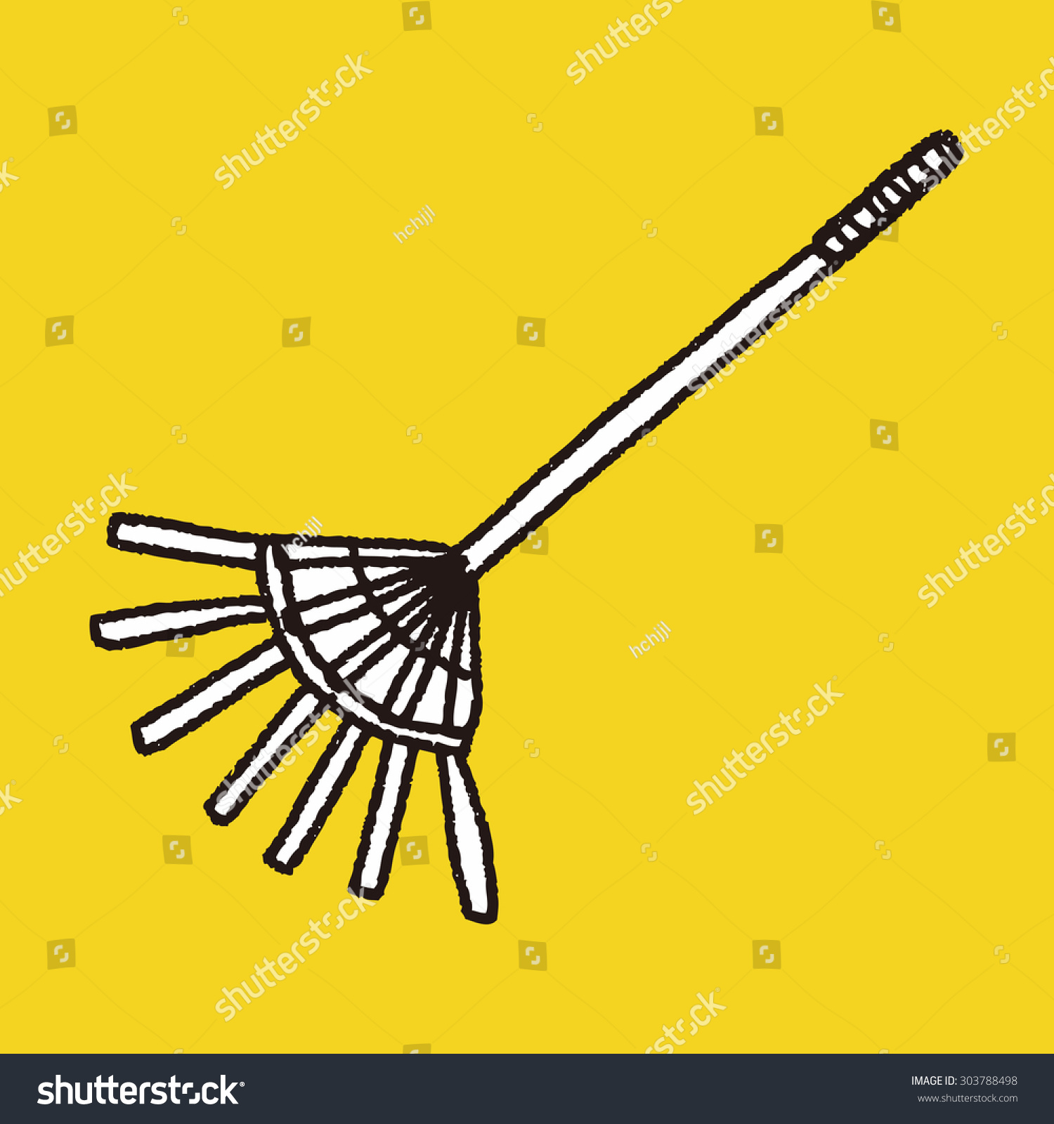 Rake Doodle Royalty Free Stock Vector Avopix