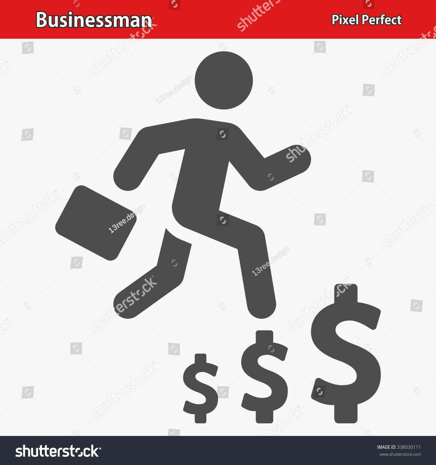 Businessman Icon Professional Pixel Perfect Royalty Free Stock