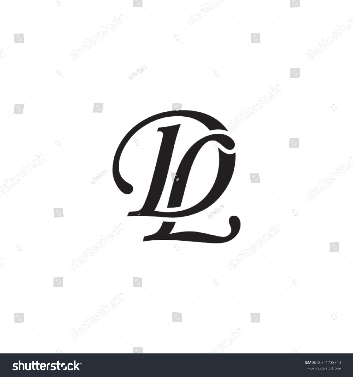 Dl Initial Monogram Logo Royalty Free Stock Vector Avopix