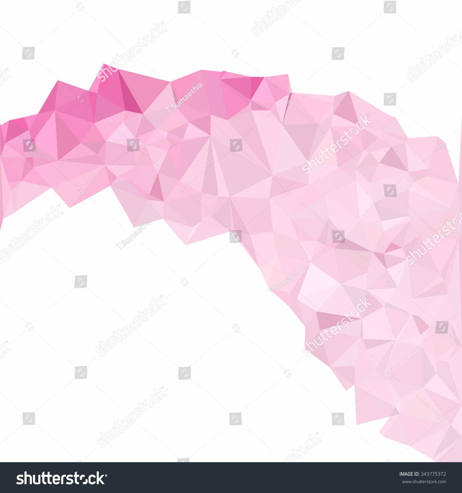 Pink Polygonal Mosaic Background Creative Royalty Free Stock Vector