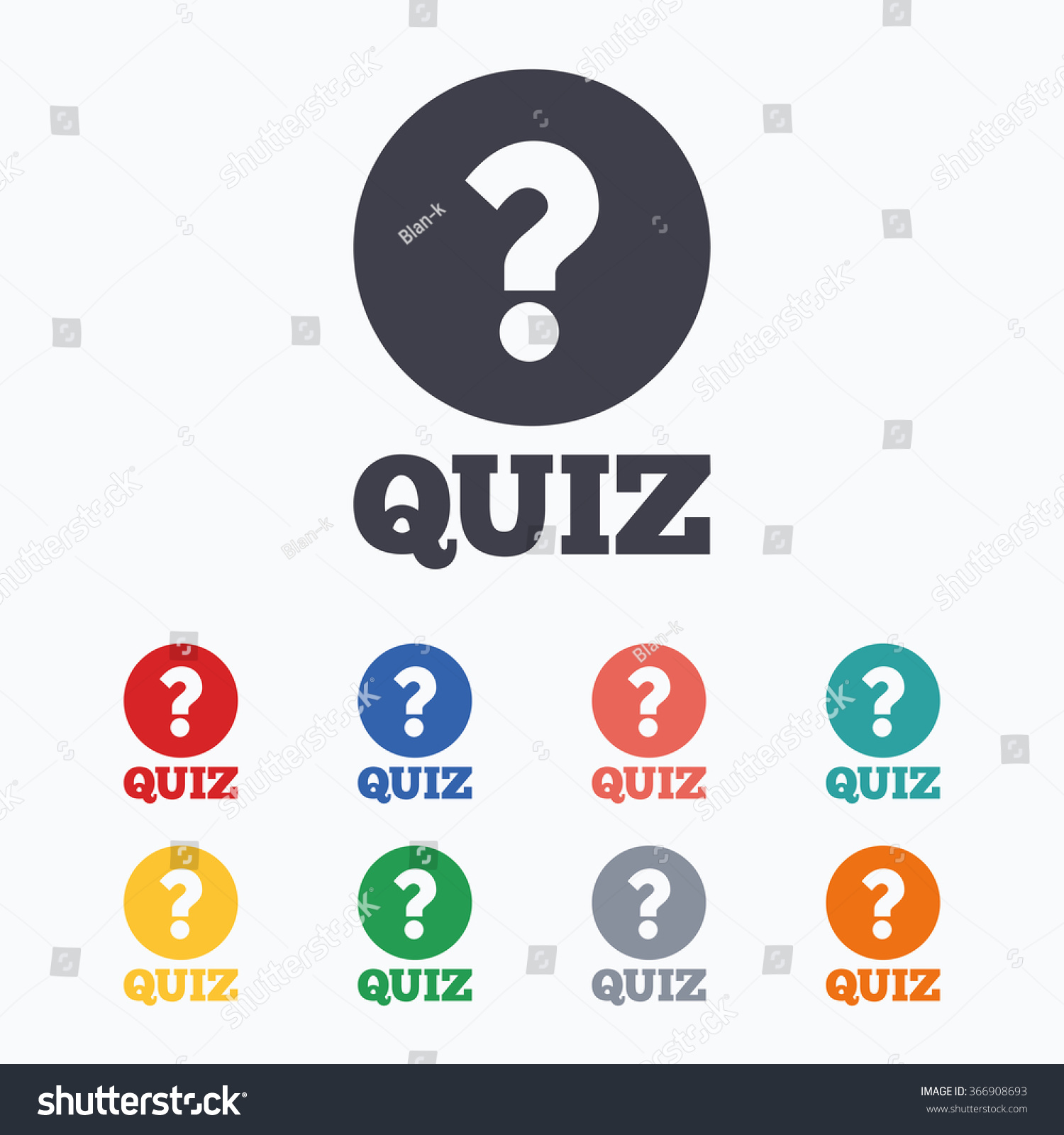 Quiz With Question Mark Sign Icon Questions And Royalty Free Stock