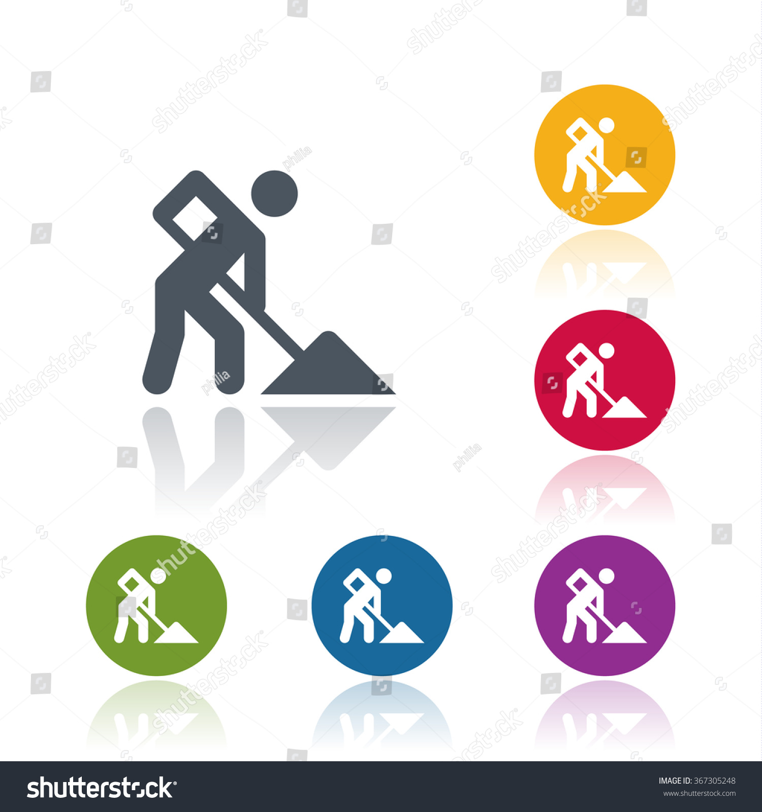 Under Construction Icon Royalty Free Stock Vector Avopix