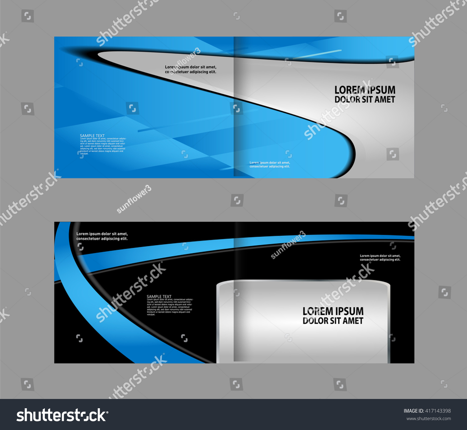 Template For Advertising Brochure Royalty Free Stock Vector