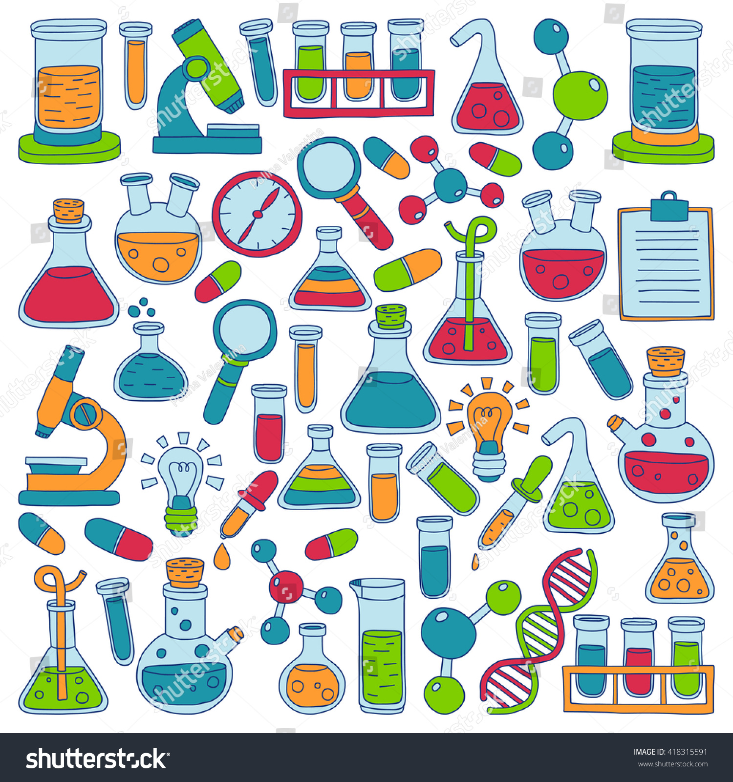 Chemistry Pharmacology Natural Sciences Vector Royalty Free Stock