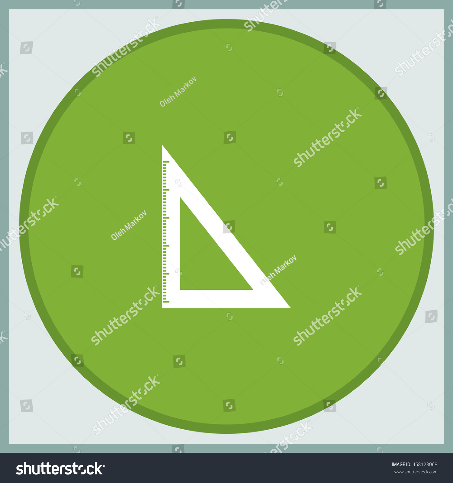 Triangle Ruler Royalty Free Stock Vector 458123068 Avopix