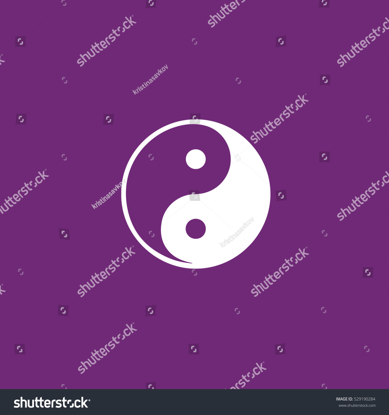 Yin Yang Symbol Of Harmony And Balance Icon Royalty Free Stock Vector