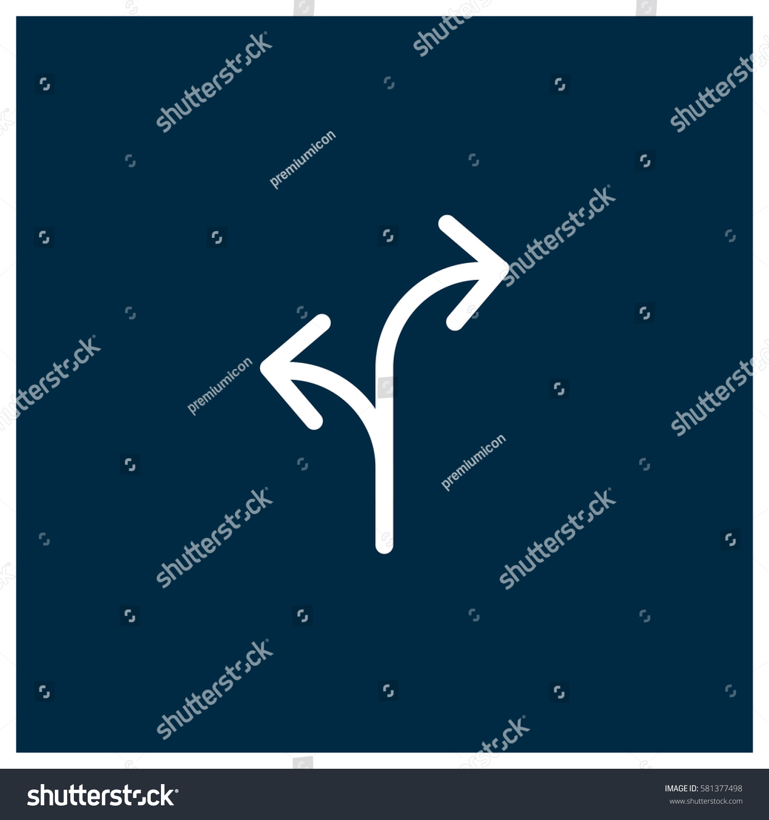 Two Way Direction Arrow Icon Royalty Free Stock Vector