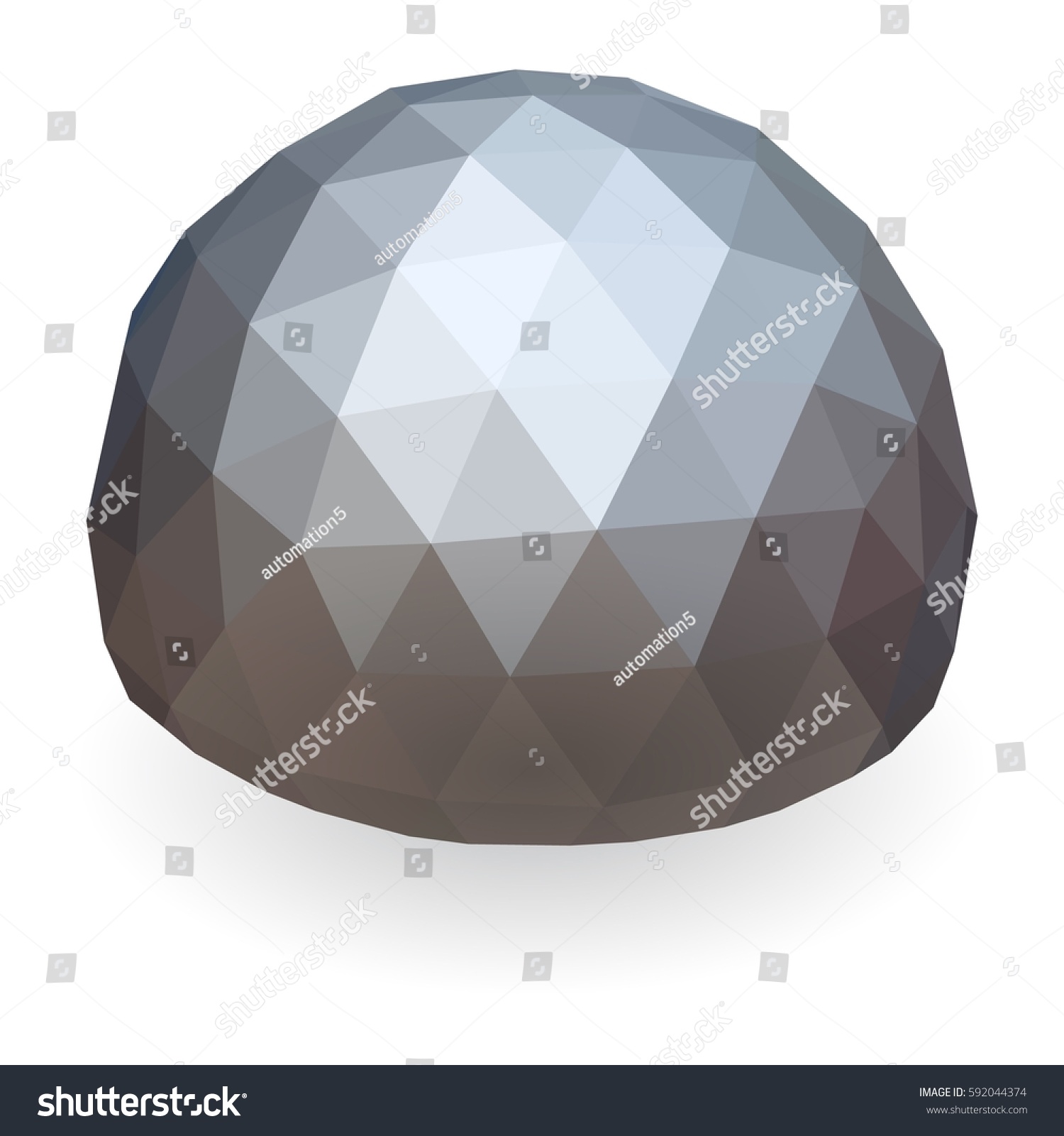 Geodesic Dome Vector Illustration Royalty Free Stock Vector