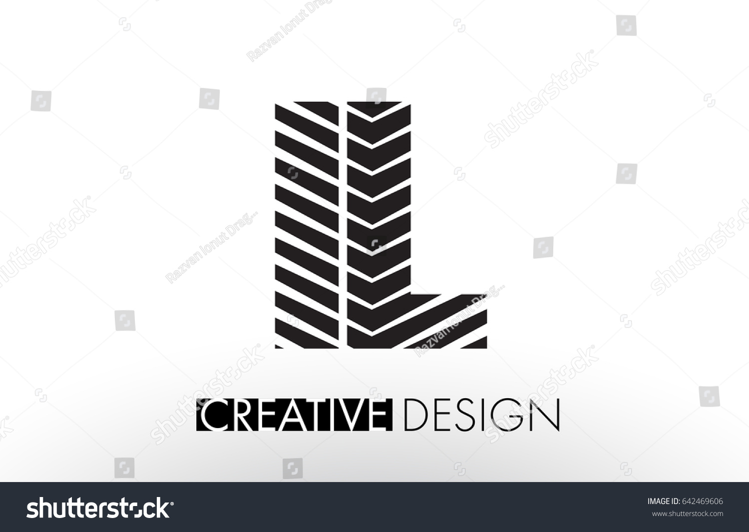 Il I L Lines Letter Design With Creative Elegant Royalty Free Stock