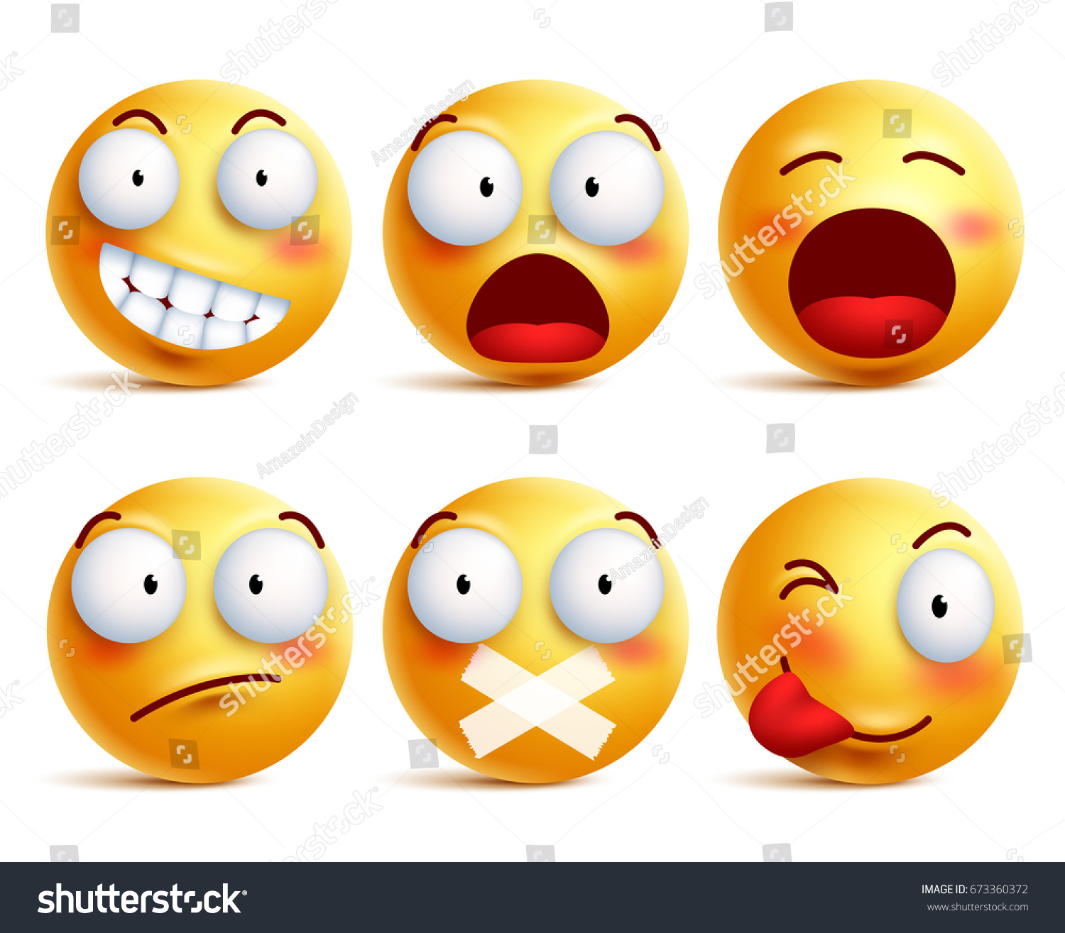 Smileys Vector Set Smiley Face Icons Or Royalty Free Stock Vector