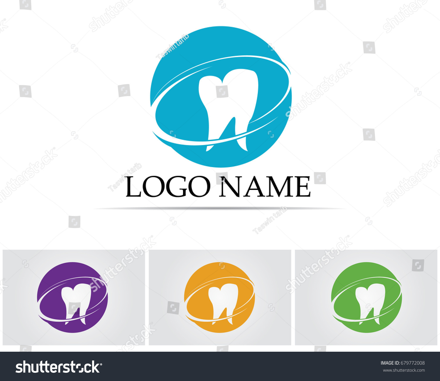 Dental Care Logo And Symbols Template Royalty Free Stock Vector