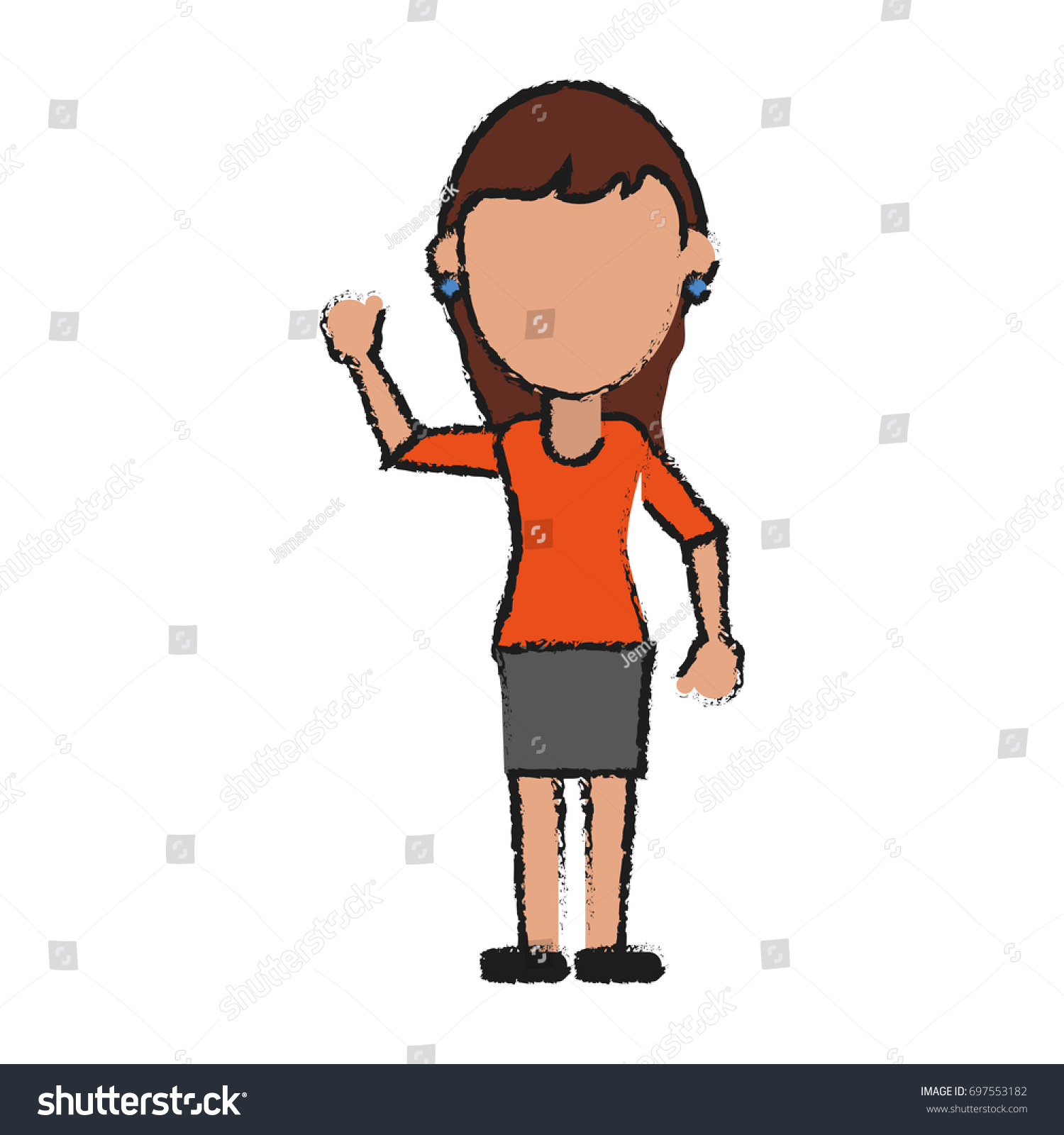 Woman Avatar Icon Image Royalty Free Stock Vector 697553182 Avopix