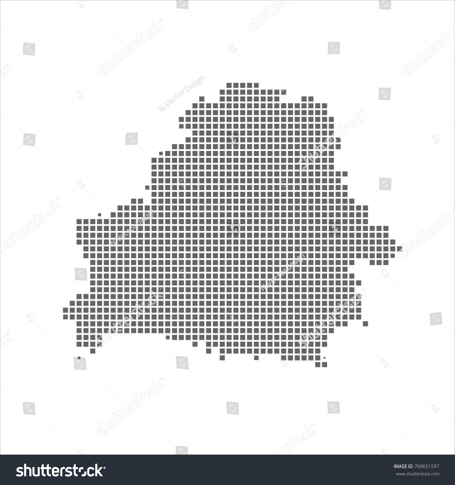 Pixel Map Of Belarus Vector Dotted Map Of Royalty Free Stock Vector