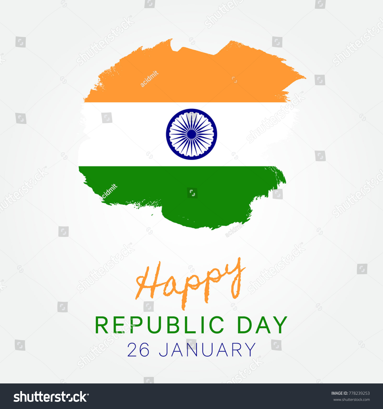 India Republic Day Vector Design Layout For Royalty Free Stock Vector