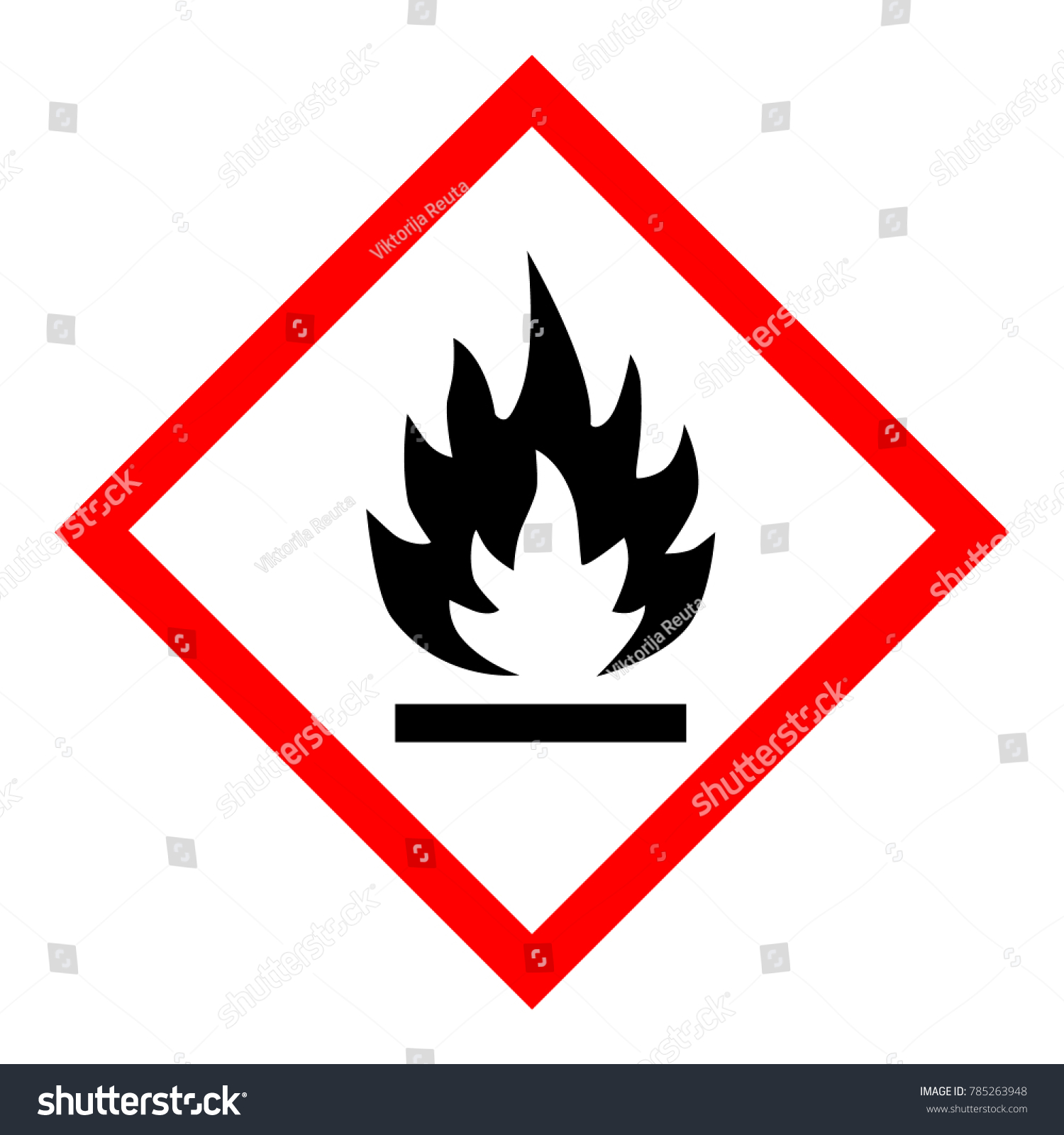 Vector Illustration Ghs Hazard Pictogram Royalty Free Stock Vector