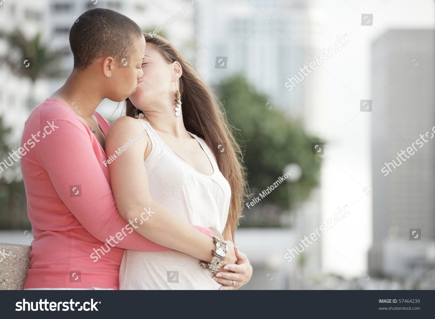 Gay Woman Kissing 56